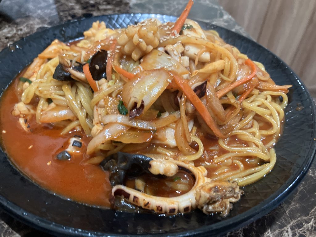 해물볶음우동