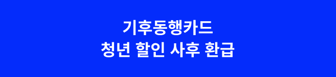기후동행카드 청년할인