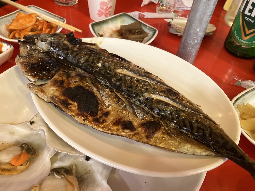 동명항 초롱이네 포차 고등어 소금구이